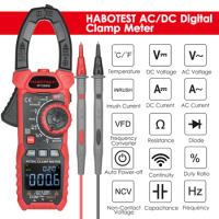 HABOTEST HT208D/HT208A AC/DC Digital Clamp Meter True-RMS Multimeter Anto-Ranging Tester Current Cla