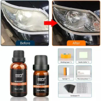 HGKJ Car Headlight Repair Retreading Restoration Polish Kit Car Light Cleaner