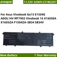 New C31N2201 0B200-04260000 Battery For Asus Vivobook Go15 E1504G ADOL14V MT7902 Vivobook 16 X1605EA X1605ZA F1504ZA-SB34 SB34V