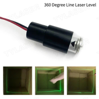 360 Degree Line Laser Level Machine 505nm Green Line Laser Module Diode 10mW 20mW 30mW Module for Woodworking Cutting Tools