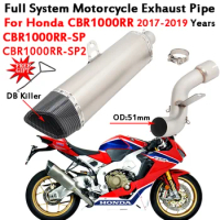 Slip On Full Motorcycle Exhaust System Escape Link Pipe Moto Muffler DB Killer For Honda CBR1000RR Cbr1000rr-Sp / Sp2 2017-2019