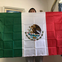 SKY FLAG Mexico National flag 90X150cm polyester Hanging Printed Mex Mx Mexican National Flags Mexicanos Banner For Decoration