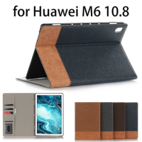 For Huawei Mediapad M6 10.8 Luxury Cross Color PU leather Wallet Flip Stand Case Capa M6 Funda Coque Protector