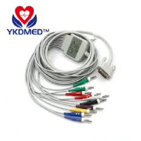 EKG cable leadwires with 10 leads for patient monitor M1170A,M1711A,M1712A, M2662/20Resistance