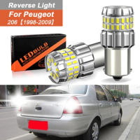2pcs Canbus LED Reversing lights 1156 P21w Ba15s 60SMD 4040 For Peugeot 206 1998-2009 Signal Auto Lamp 12V accsesories