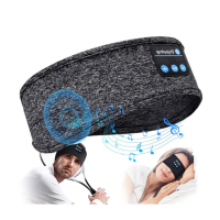 【AHOYE】5.0藍牙音樂運動頭巾 USB充電 藍牙耳機 頭帶 髮帶 助眠 跑步 健身