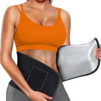 Waist Trainer Belt for Women Waist Trimmer Sauna Sweat Waist Cincher Body Shaper Workout Sport Girdle Silver