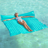 Spot parcel post Cross-border hot selling pvc Double Swimming Pool Inflatable Floating Bed Water Multi-Person Recliner Float Couple Hammock Double Float