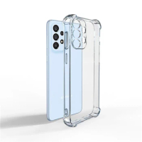 Luxury Clear Phone Case For Samsung Galaxy A52 Shockproof Case For Samsung A53 A54 Back Cover
