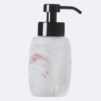 【MioMall 米歐廣場】舒蕾馬Sorema銀狐大理石紋MARBLE-粉紅 洗手乳罐/沐浴乳罐(★奢華渡假飯店品味★)