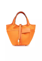 Hermes 二手愛馬仕 Toile Goeland 和 Swift Cargo Picotin Lock 18 包