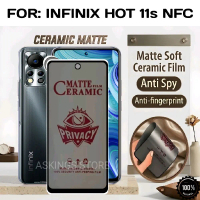 Antigores privasi Ceramic Matte untuk Infinix Hot 11s NFC Tempered glass Privacy Meramic Matte Anti 