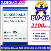 2100mAh High Quality BV-6A BV 6A BV6A Rechargeable Battery for Nokia Banana 2060 3060 5250 C5-03 8110 4G