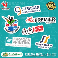 Cetak Stiker Vinyl Print & Cutting Custom / Stiker Vinyl Die Cut