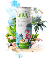 Lindy's 100%椰子水 310ml*24【箱】