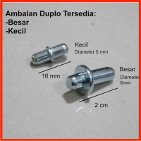 TNT01 Ambalan Duplo BESAR Eceran / Pen Kapsul Besi