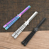 Portable Folding Butterfly Knife for CSGO Balisong Trainer Stainless Steel Pocket Practice New Knife Training Tool Outdoor Games