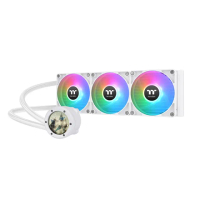 【Thermaltake 曜越】TH360 V2 Ultra ARGB Sync主板連動版一體式水冷–雪白版360mm(CL-W405-PL12SW-A)