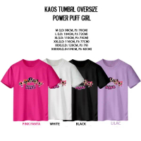Kaos Oversize Wanita Pria Katun Cotton Power Puff Girl - New Jeans Lengan Pendek Pria Wanita Baju At