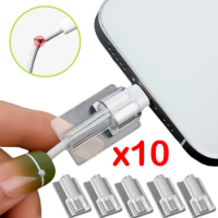 1/10Pcs Transparent Cable Protector Cover Sleeve For Apple iPhone 13 12 11Pro Max XR XS 8 7 6 Plus Charger Cord Protector Clip