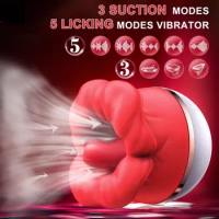 Rose Sucking Licking Vibrator for Women Clitoris Nipples Stimulator Vagina Masturbators Massager Silicone Female Adult Sex Toys