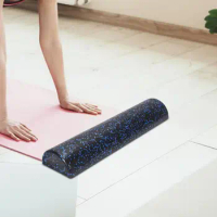 Half Foam Roller Portable Pilates High Density Muscle Roller Exercise Back Legs Foot Massage Durable Foam Half Roller Massage