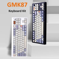 GMK87 Mechanical Keyboard Kit Wireless Bluetooth 87Keys RGB Backlit 2.4Ghz Computer Keyboard Hotswap VIA-programmable With Knob