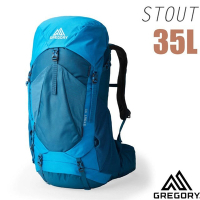 【GREGORY】STOUT 35 男款專業健行登山背包(35L_附全罩式防雨罩)_149374-A267 界限藍黃