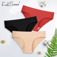 FallSweet 2PCS High Waist Panties Women Underwear Plus Size Panty