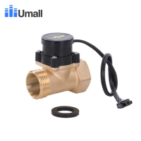 HT800 One 1 Inch Water Pump Flow Sensor Switch Liquid Booster Solar Heater Brass Magnetic Pressure Automatic Control Valve Part