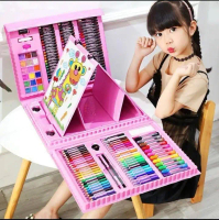 (AF30) READY CRAYON SET BIRU PINK MIX CRAYON KRAYON ALAT MEWARNAI ANAK CRAYON LENGKAP ALAT MENGGAMBA