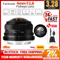 7artisans 7 artisans 4mm F2.8 225 Circular Fisheye MF Prime Lens For Sony E Fujifx Micro Canon EOS-M Mount Cameras