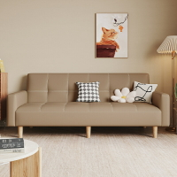 奶油風小戶型客廳科技布沙發沙發床兩用公寓臥室出租房 沙發 布藝沙發 科技布沙發 小型沙發 客廳沙發 實木框架沙發 單/雙人沙發