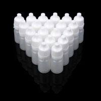 100PCS 3ml/5ml/10ml/15ml/20ML/30ML/50ML Wholesale Durable Empty Plastic Squeezable Dropper Bottles Eye Liquid Dropper Refillable
