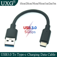 10cm 1M USB Type C Cable for Samsung Galaxy S9 Note 8 9 USB 3.0 Type-C USB C 3A Fast Charging Data Cable for Huawei P10 P20 Pro