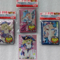 50pcs/pack Yu-Gi-Oh! Cosplay Yugioh Figures Dark Magician Girl Mana Anime Board Games Card Sleeves Card Barrier Card Protector