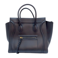 【二手名牌BRAND OFF】CELINE 賽琳 黑色 牛皮 NANO LUGGAGE 手提包