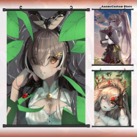 Game Nanashi Mumei Hololive VTuber Cosplay Cartoon Wall Scroll Roll Painting Poster Hanging Picture Poster Home Decor Gift