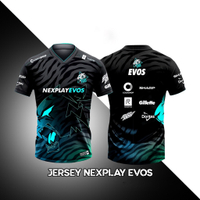 [ส่งของ]เสื้อกีฬาแขนสั้น ลาย NEXPLAY EVOS 2023 GAME ML PUBG