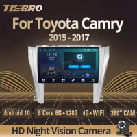 TIEBRO 2 Din Android 10.0 Car Radio For Toyota Camry 2015-2017 Car Multimedia Video Player Navigation GPS NO 2Din DVD Player