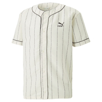 PUMA 流行系列 P.Team 棒球風短袖襯衫 休閒衣 品牌服 百搭款 白底 男性 KAORACER 62249165