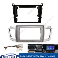 For TOYOTA RAV4 2012-2018(9Inch/10.1Inch) Car Radio Fascias GPS MP5 Android Stereo Player 2 Din Head Unit Panel Dash Frame Trim
