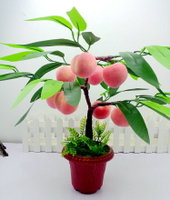 仿真水果樹盆景桔子蘋果桃子盆栽家居客廳裝飾假花擺設模型