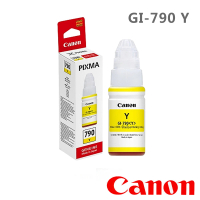 【Canon】GI-790 Y 日本製原廠原裝 黃色墨水(G1010 / G2010 / G3000 / G3010 / G4010)