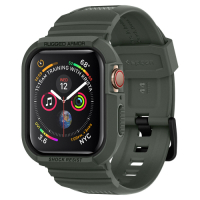 SGP / Spigen Apple Watch Series 7/6/SE/5/4 (45/44mm) Rugged Armor Pro 含錶帶防摔保護殼-軍綠