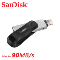SanDisk 256GB iXpand Flash Drive Go SDIX60N 128GB PenDrive USB3.0 Disk Lightning Connector Pen Drive for iPhone &amp; iPad USB Stick