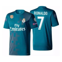 เสื้อยืดกีฬา Ronaldo Jersey, Newmen, แขนสั้น, ระบายอากาศได้, เสื้อฤดูร้อน, คอกลม, เสื้อกีฬาฟุตบอล
