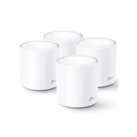 【TP-Link】4入 ★ WiFi 6 雙頻 AX5400 Mesh 路由器/分享器 (Deco X60)