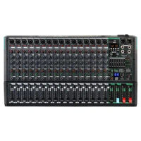 PA16 Mixing Professional DJ Audio Mixer Sound Board Desk System Interface 16 Channel Digital 99 Reverb Effect