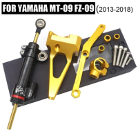MT 09 CNC Motorcycle Steering Stabilize Damper Bracket Mount FOR YAMAHA MT-09 MT09 2015 2016 2017 2018